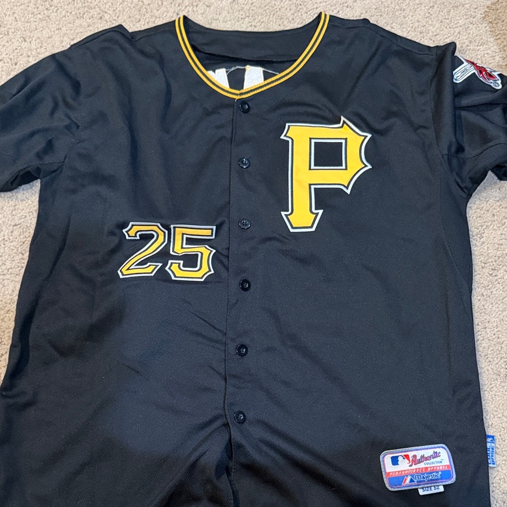 Pittsburgh Pirates Black #25 Polanco